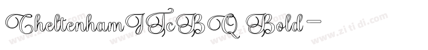 CheltenhamITcBQ Bold字体转换